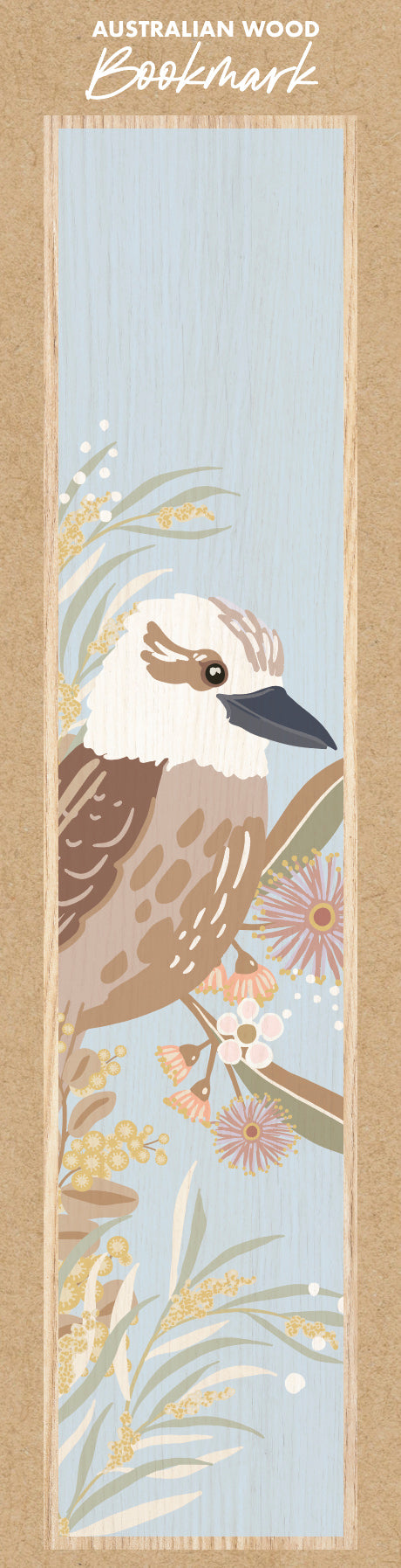 Wooden Bookmark - Kookaburra