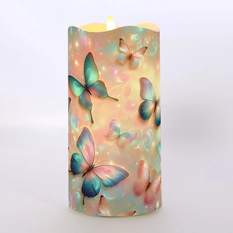 Twilight LED Candle - Whispering Wings Butterflies