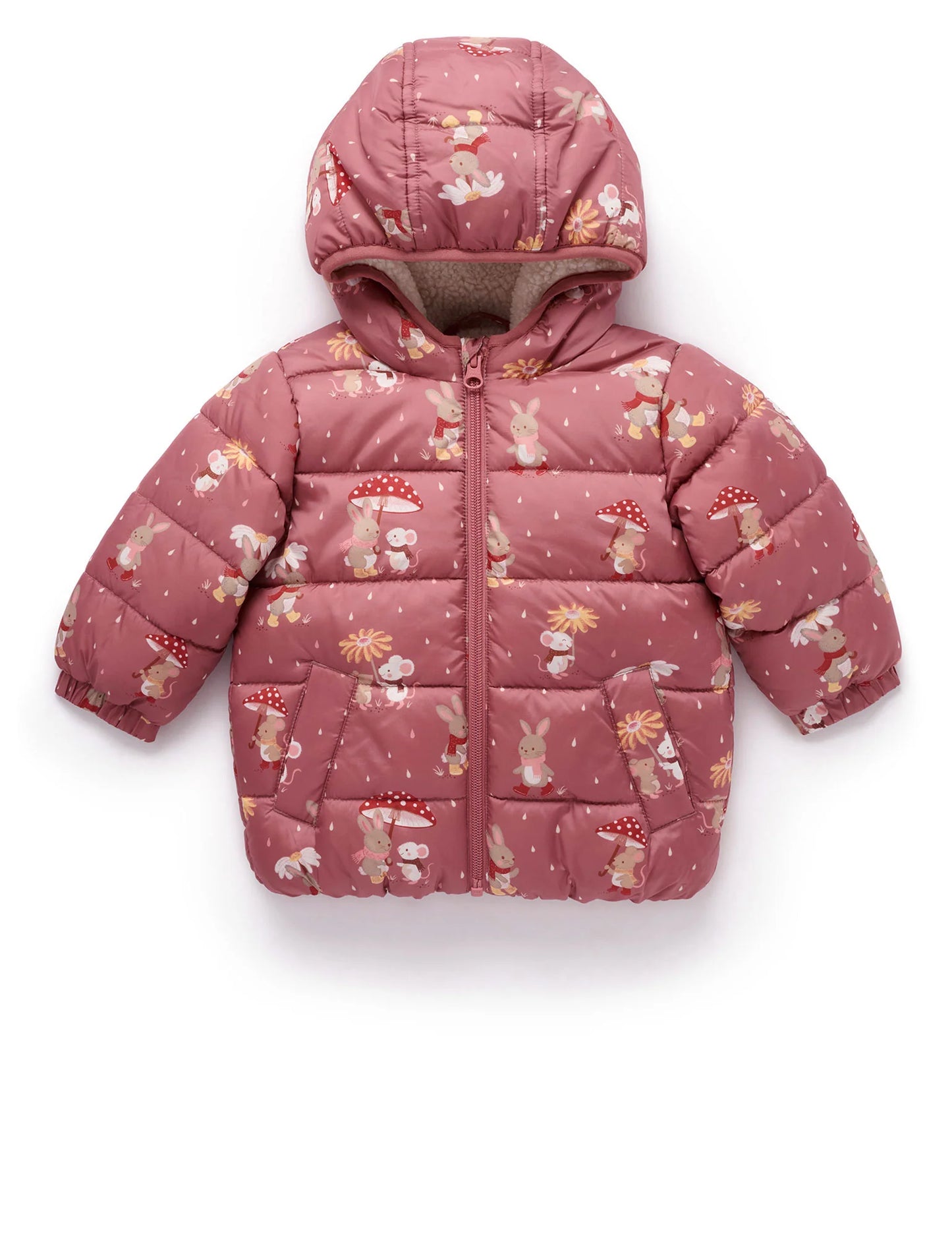 Woodland Rainy Days Showerproof Puffer Jacket