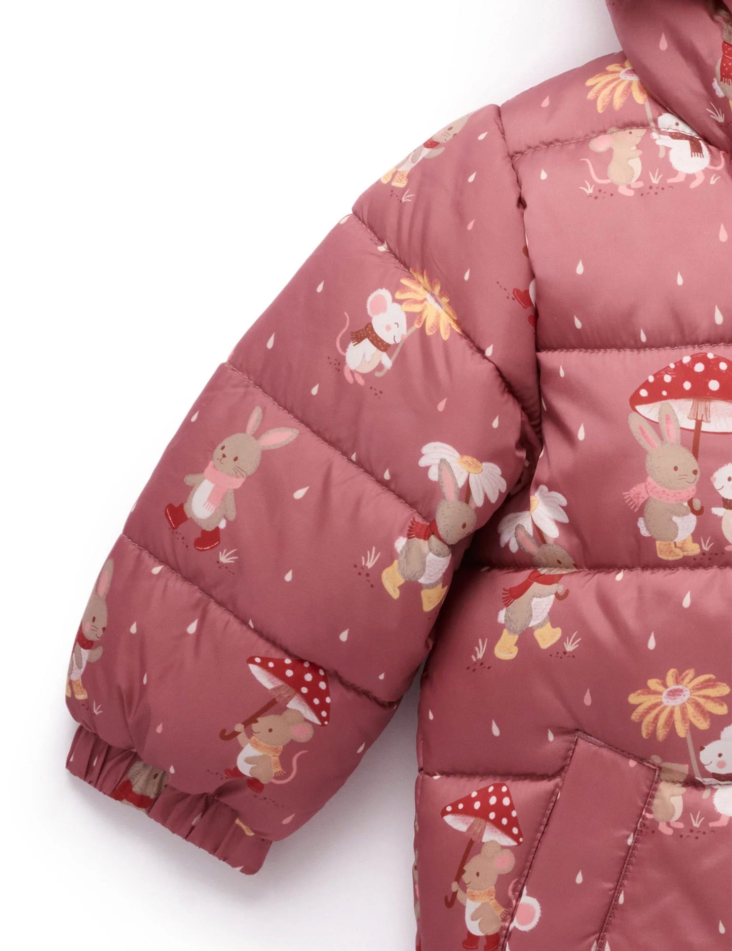 Woodland Rainy Days Showerproof Puffer Jacket