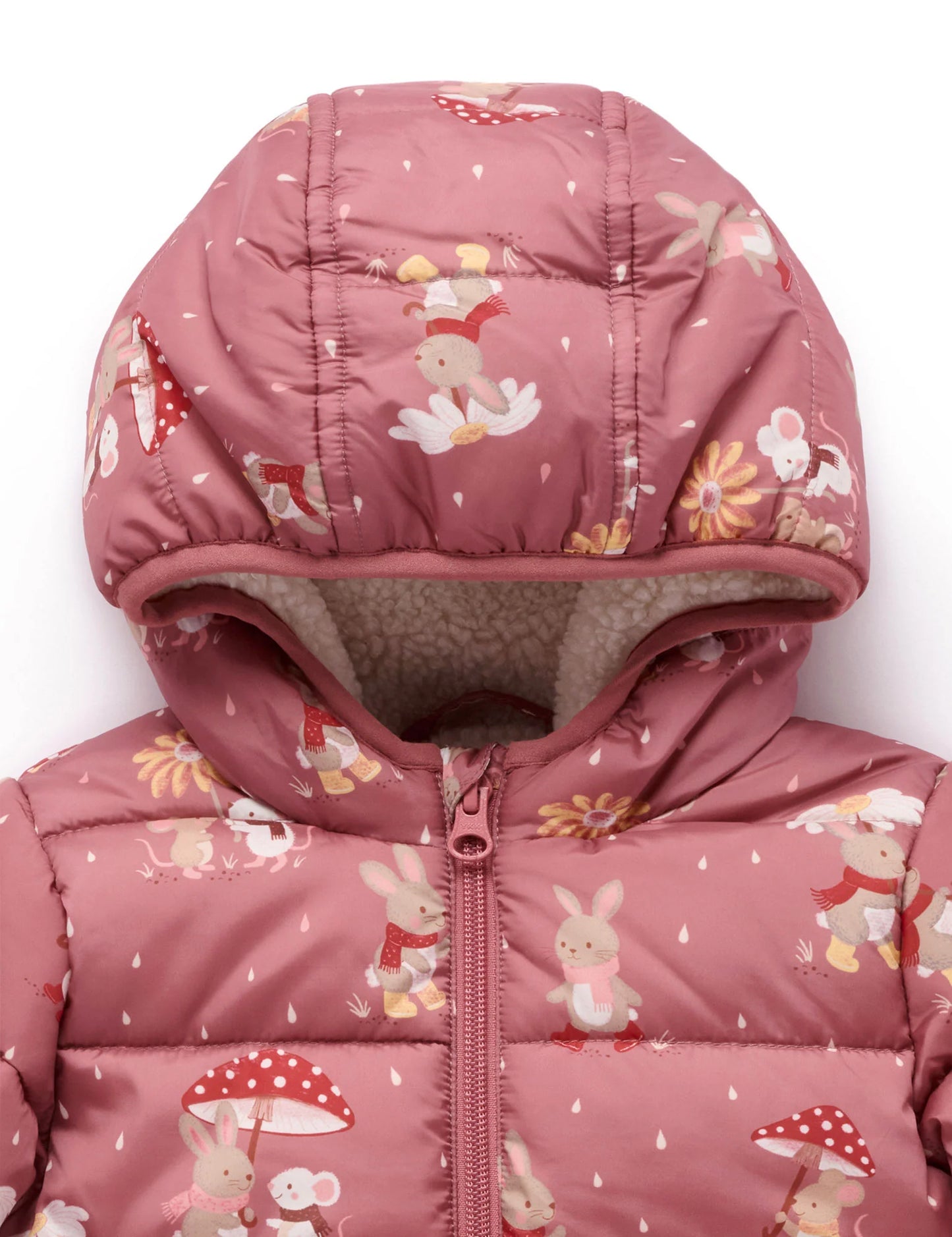 Woodland Rainy Days Showerproof Puffer Jacket