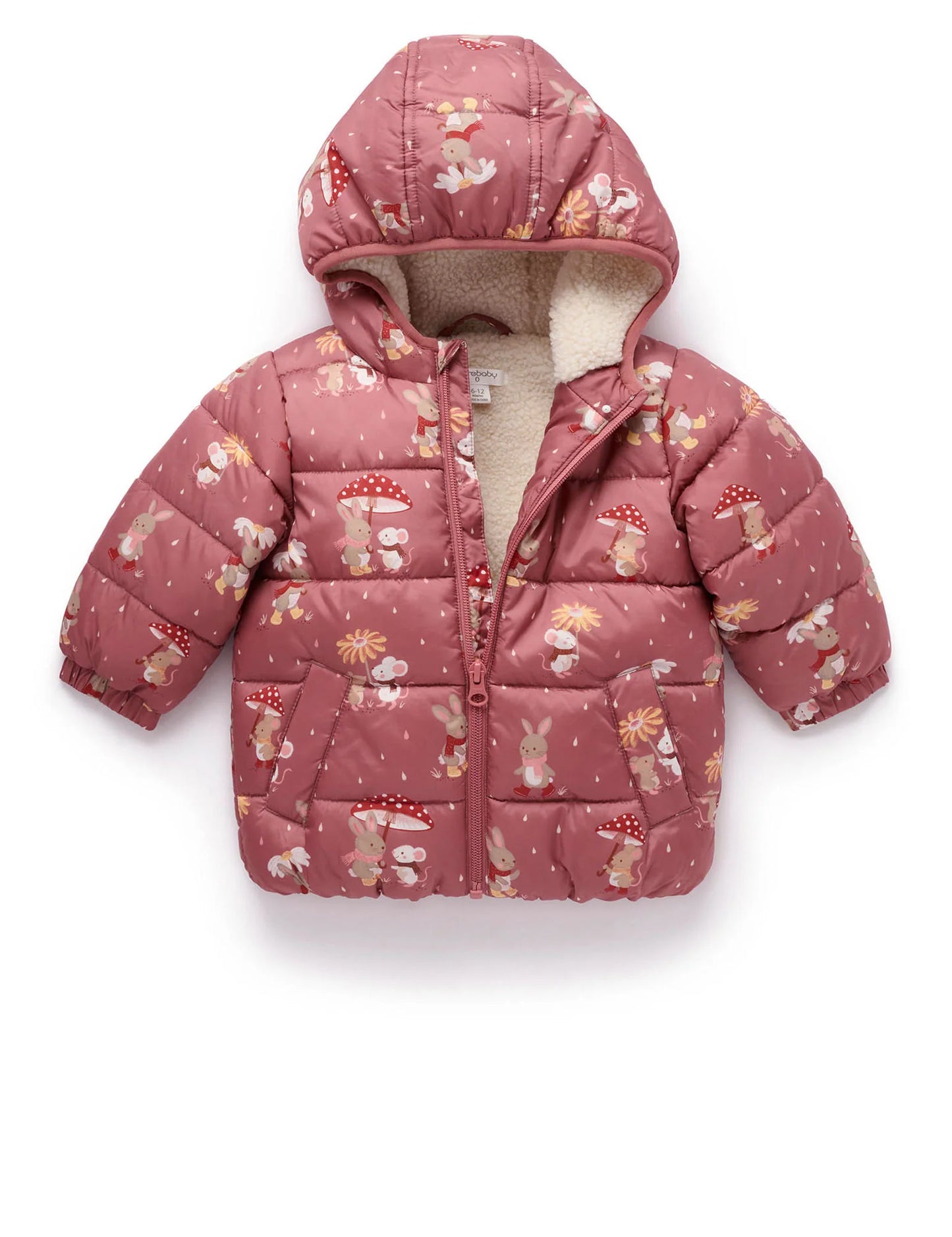 Woodland Rainy Days Showerproof Puffer Jacket