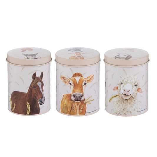 Farmyard Faces - Canisters Set of 3