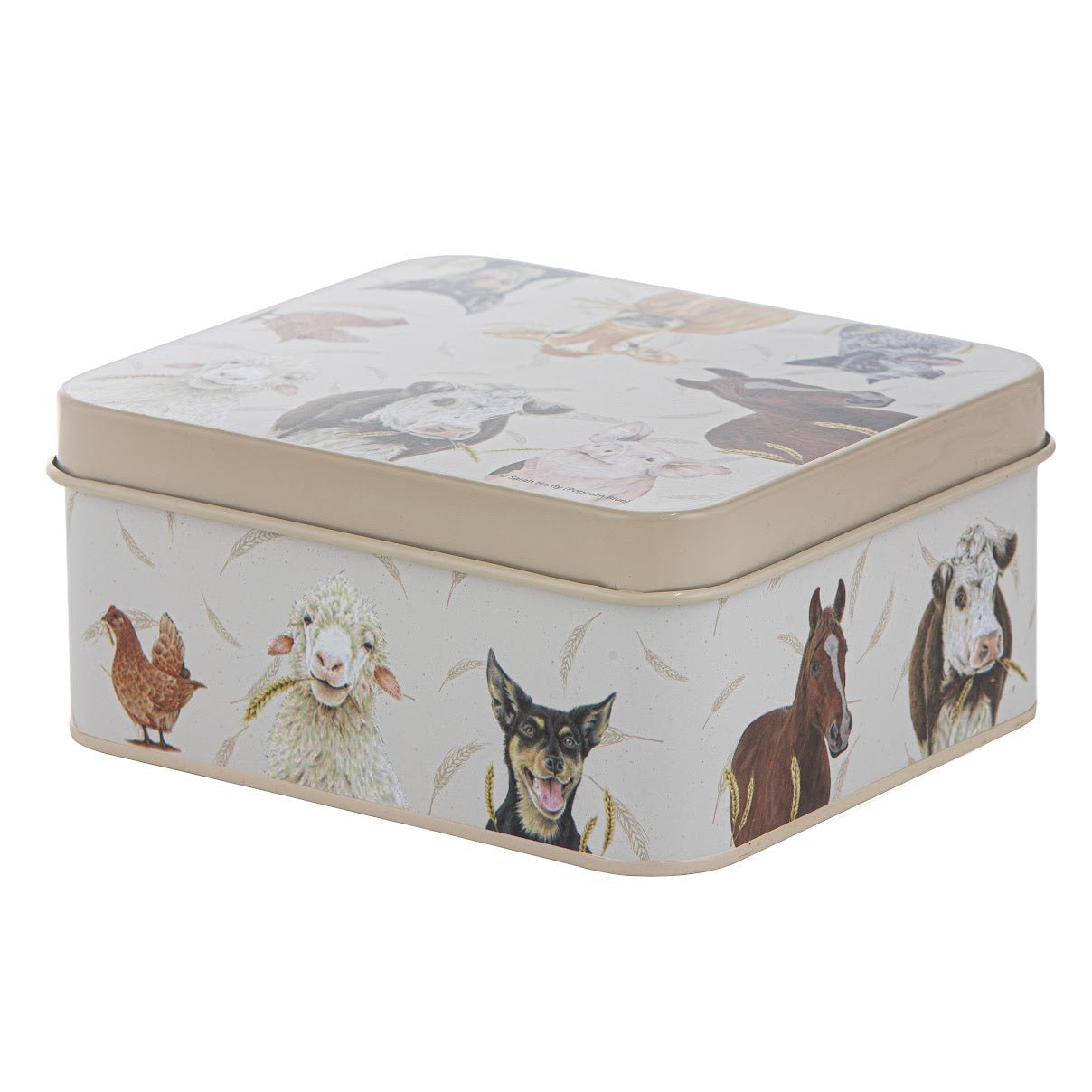 Farmyard Faces - Biscuit Tin
