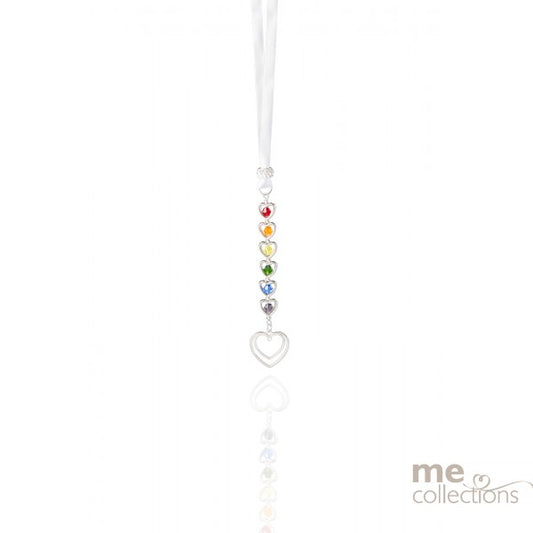 Wedding Charm - Love Heart Chain with Assorted Coloured Hearts