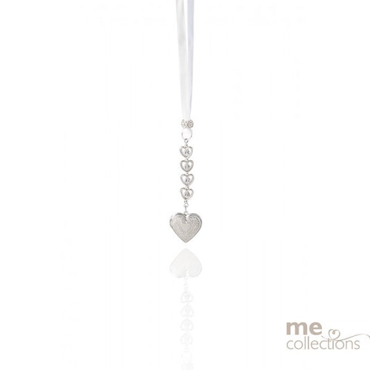 Wedding Charm - Heart Locket with Chain of Hearts