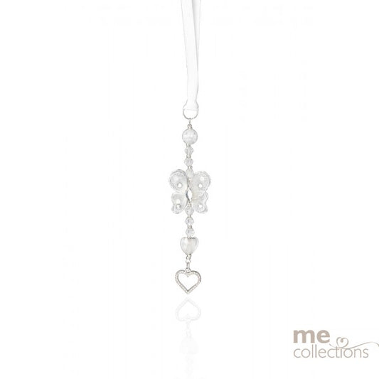 Wedding Charm - Double Butterfly with Beads