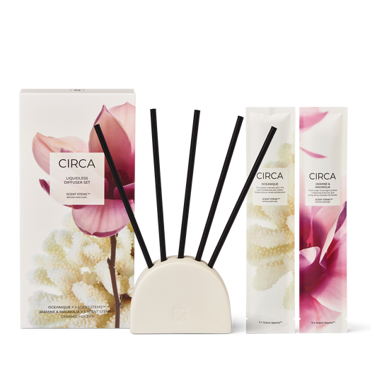 CIRCA Liquidless  Diffuser Scent Stems Set - Oceanique and Jasmine & Magnolia