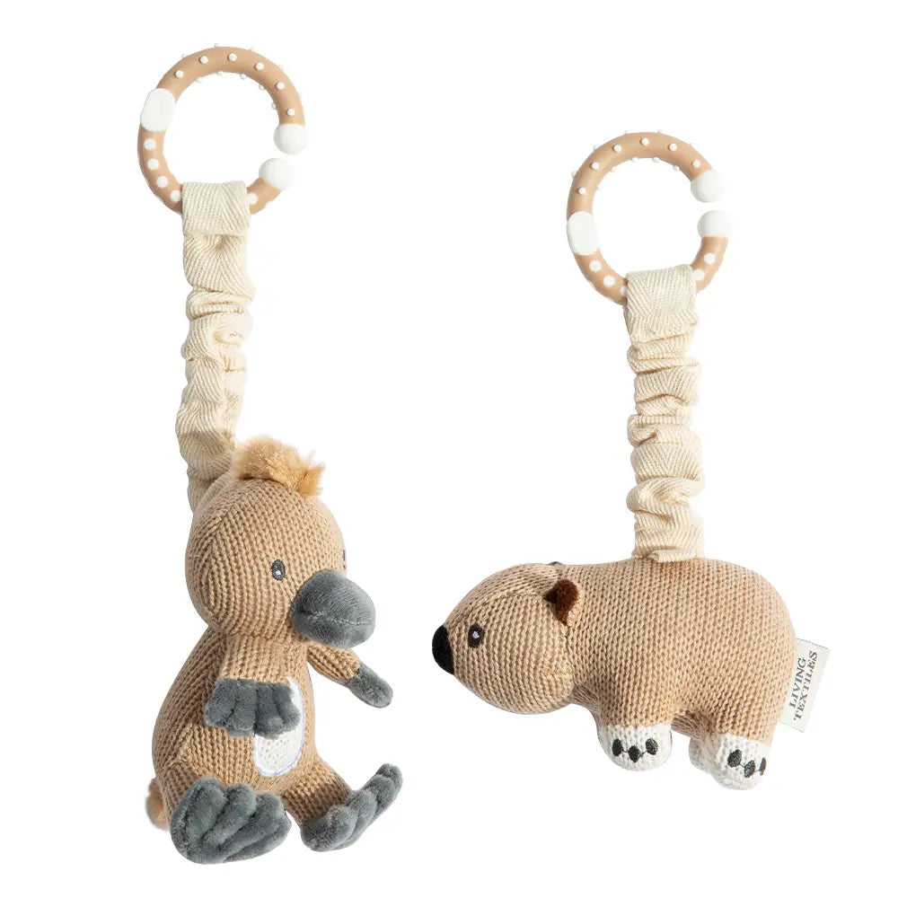 Stroller Toys 2PK - Platypus & Wombat