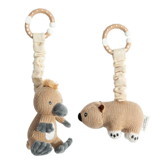 Stroller Toys 2PK - Platypus & Wombat