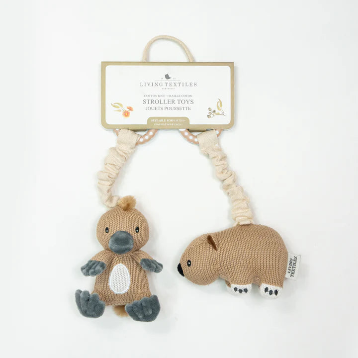 Stroller Toys 2PK - Platypus & Wombat