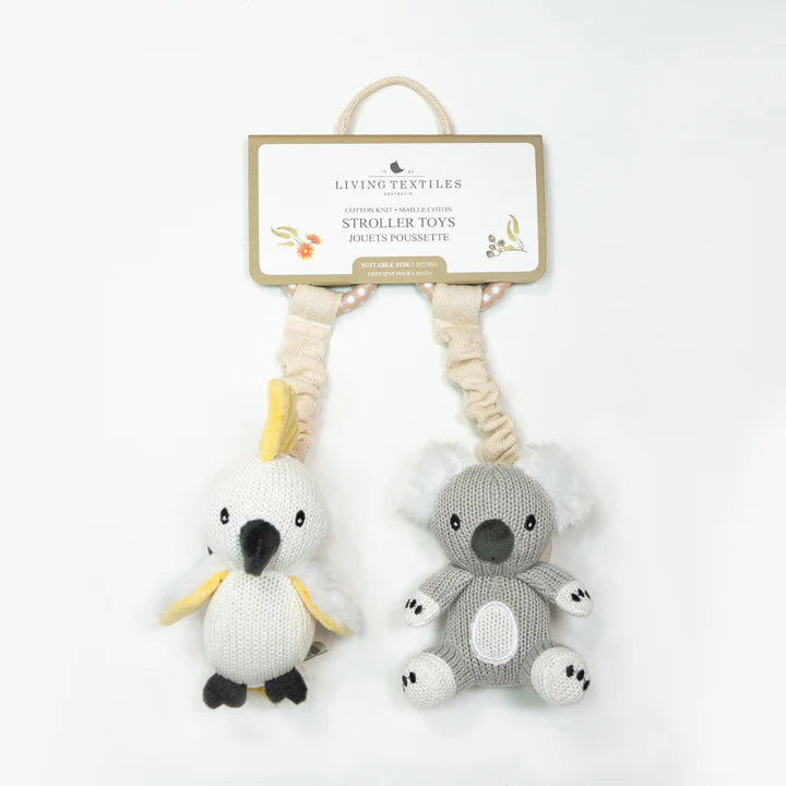 Stroller Toys 2PK - Koala & Cockatoo