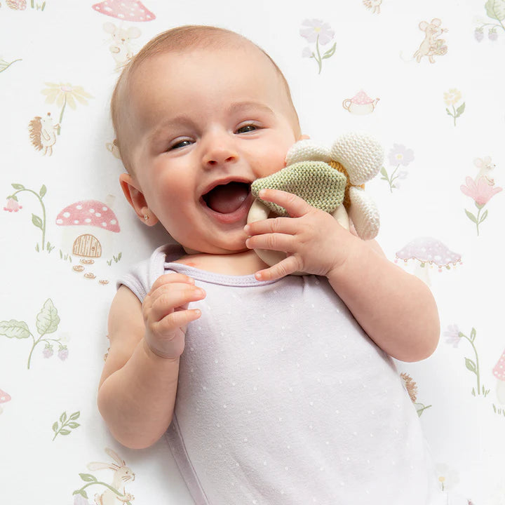 Whimsical Wonderland - Daisy Teething Ring Rattle