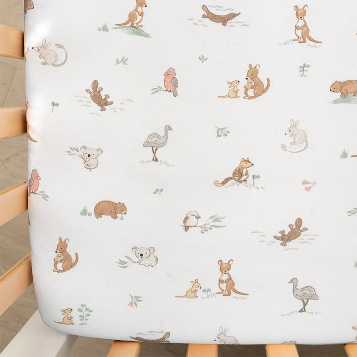 Australiana - Organic Cot Fitted Sheet 2pk