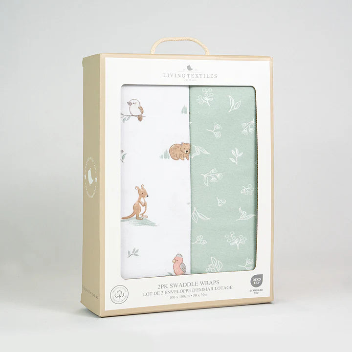 Australiana - Organic Swaddle Wraps 2PK