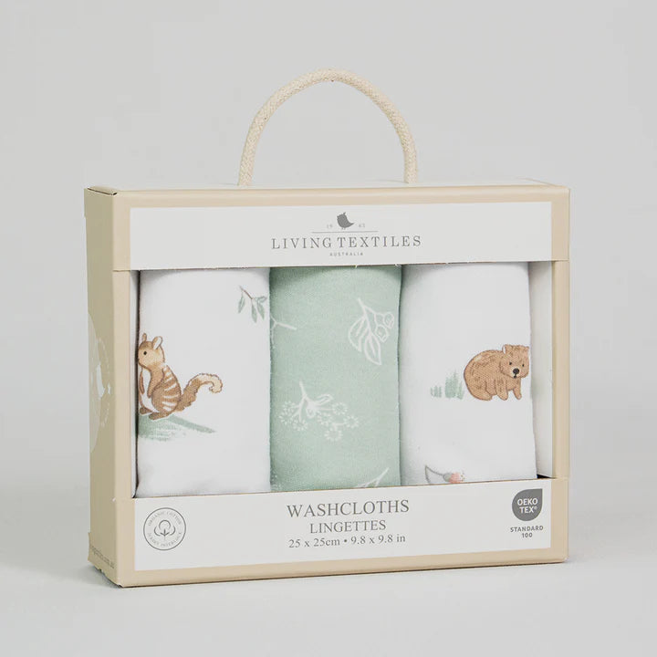 Australiana - Washcloths 3pk