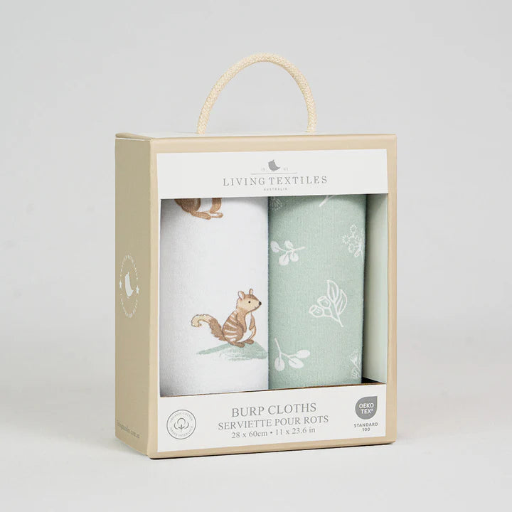 Australiana - Organic Burp Cloths 2PK