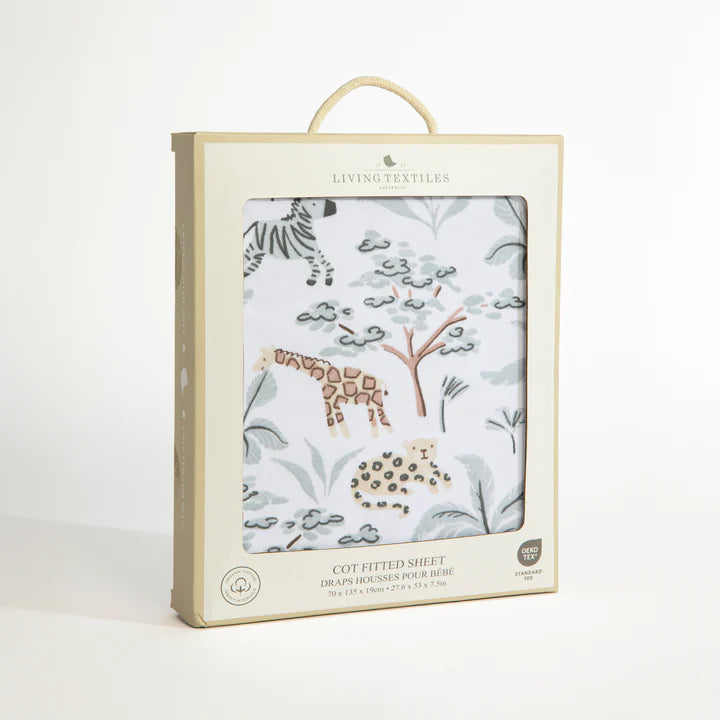 Wild Safari - Organic Cot Fitted Sheet