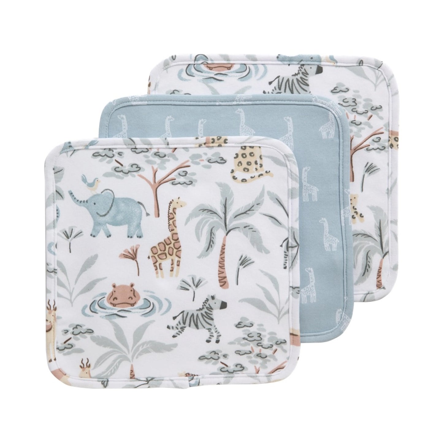 Wild Safari - Washcloths 3pk
