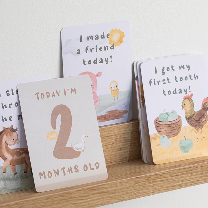 Tractor Ride - Milestone Cards