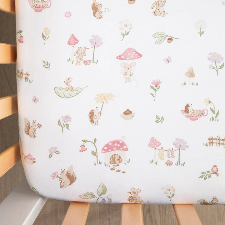 Whimsical Wonderland - Organic Cot Fitted Sheet 2PK