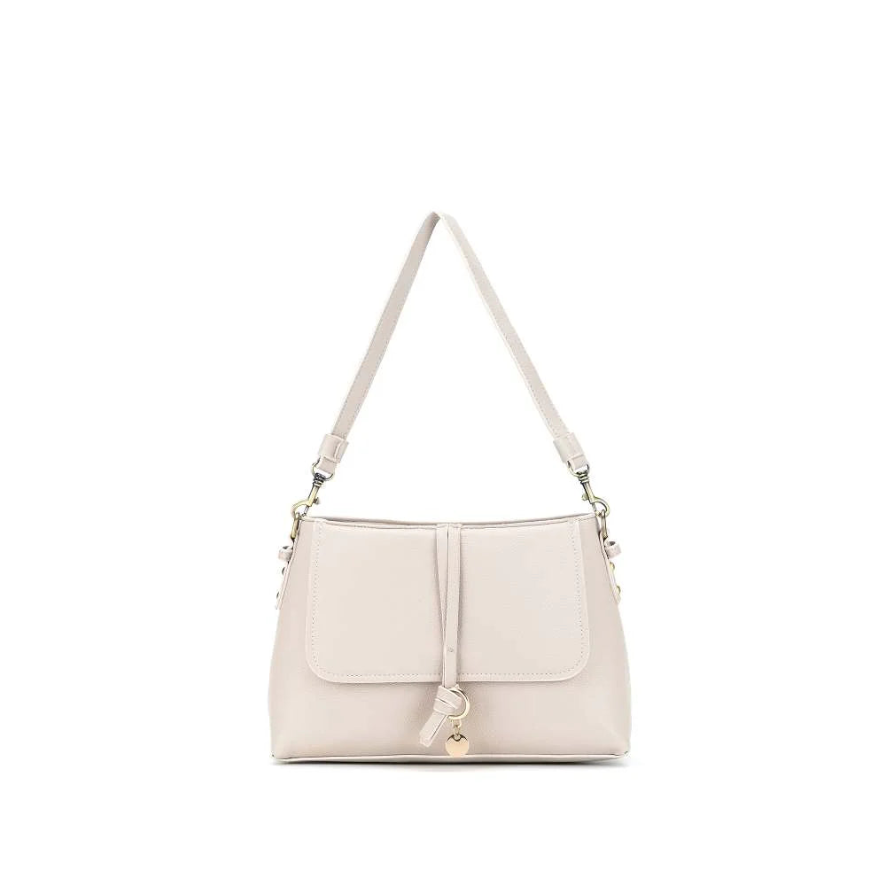 Sarafina Oatmeal Shoulder Handbag