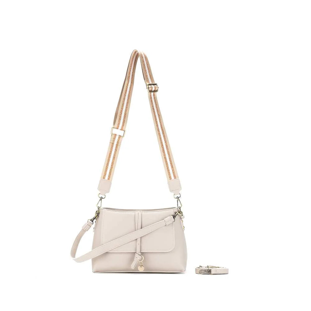 Sarafina Oatmeal Shoulder Handbag