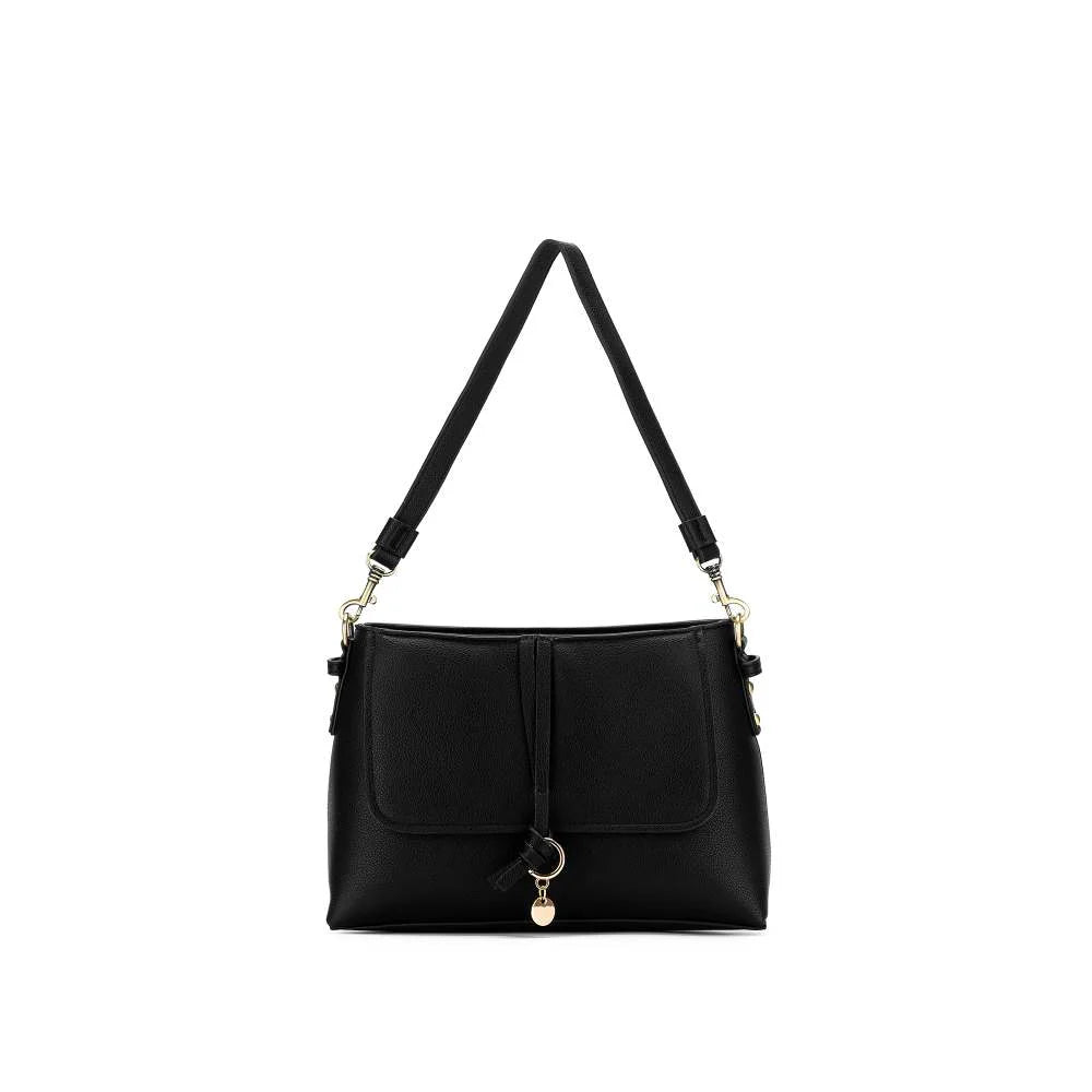 Sarafina Black Shoulder Handbag