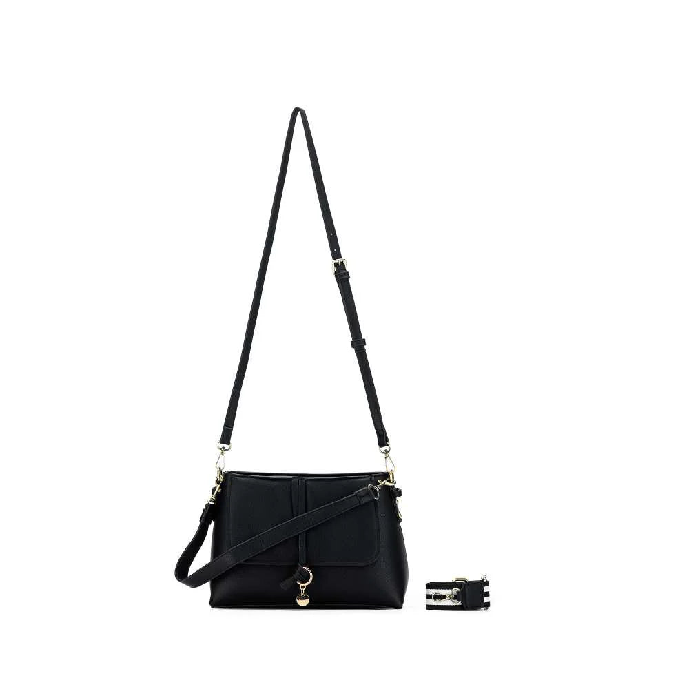 Sarafina Black Shoulder Handbag