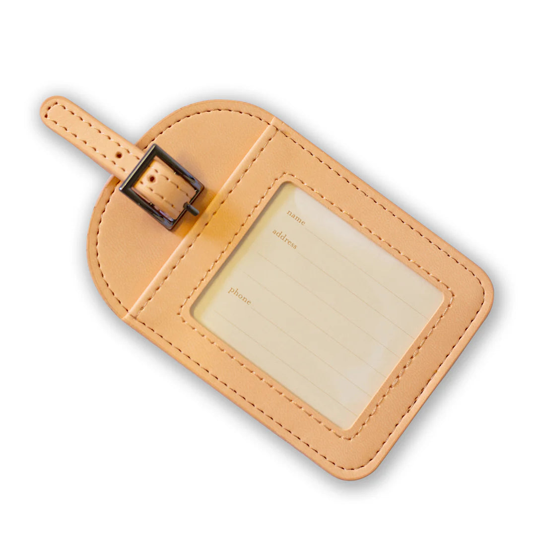 Faux Leather Luggage Tag - Citrine Dream