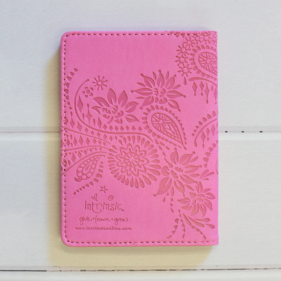 Faux Leather Passport Wallet - Rose Quartz
