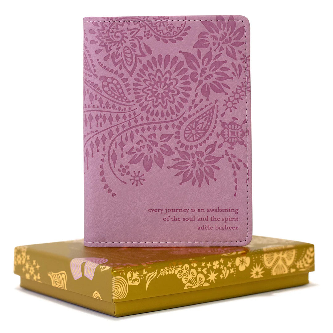 Faux Leather Passport Wallet - Moonlit Mauve