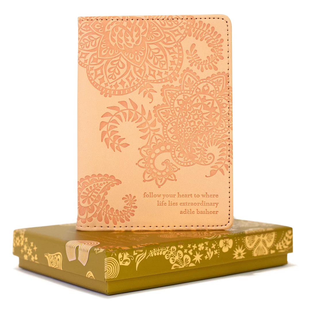 Faux Leather Passport Wallet - Citrine Dream