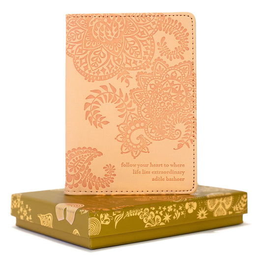 Faux Leather Passport Wallet - Citrine Dream