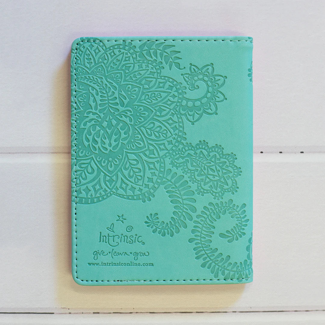 Faux Leather Passport Wallet - Tahitian Turquoise