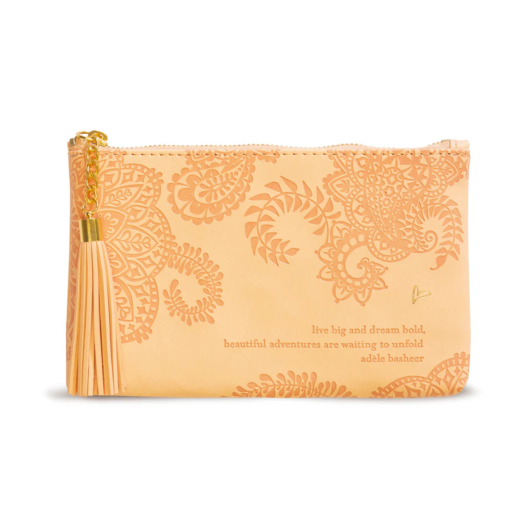 Faux Leather Coin Purse - Citrine Dream