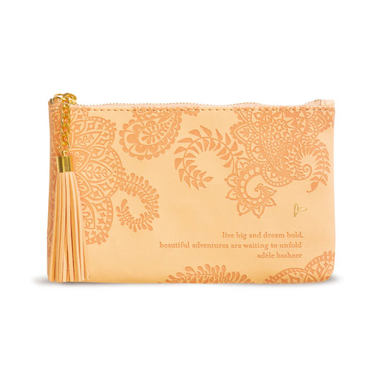 Faux Leather Coin Purse - Citrine Dream