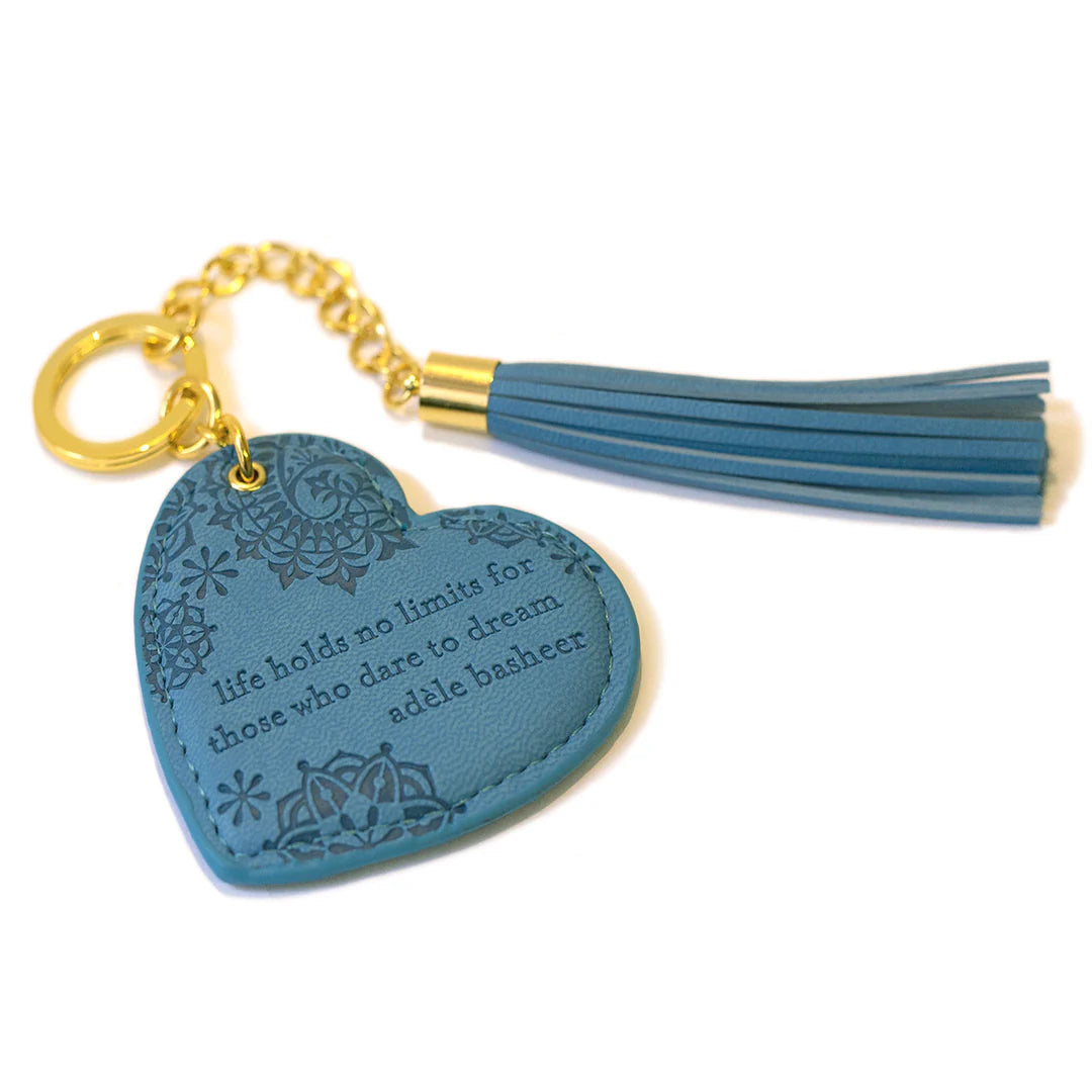 Faux Leather Key Chain - Denim Days