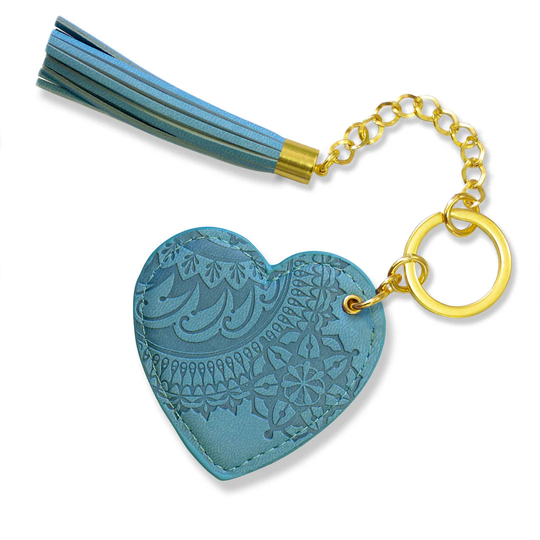Faux Leather Key Chain - Denim Days