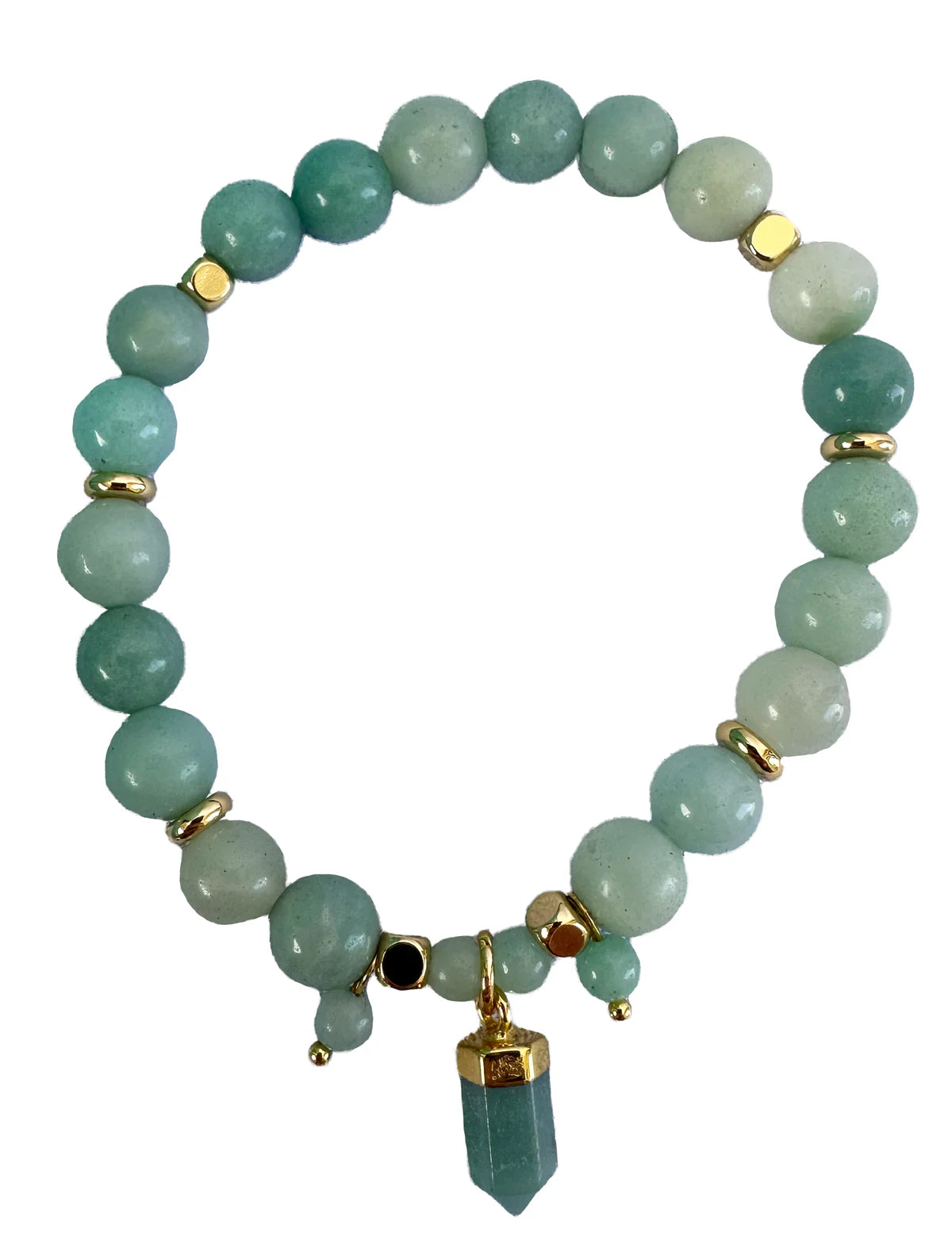 Crystal Point Bracelet with Jewellery Case Gift Set - Aquamarine