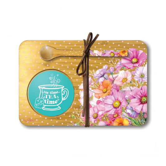 Bamboo Tea Time Tray - Wistful Wildflowers
