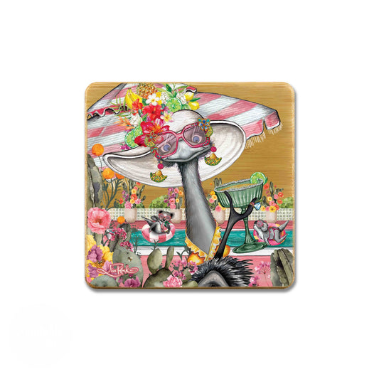 Bamboo Coasters Set of 4 - Margarita Emu