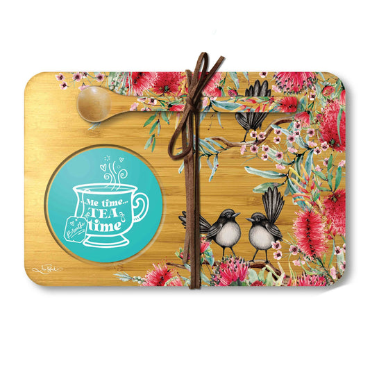Bamboo Tea Time Tray - Willy Wagtails
