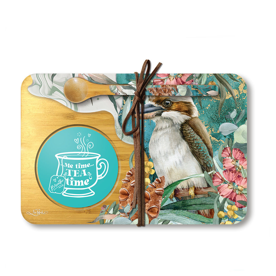 Bamboo Tea Time Tray - Bush Guardian Gold