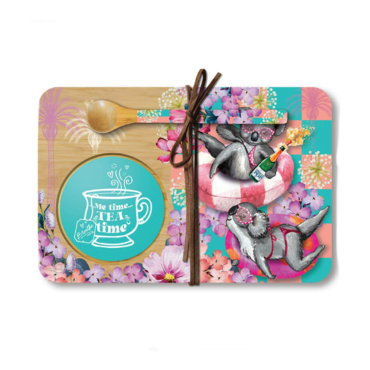 Bamboo Tea Time Tray - Koala Pool Party