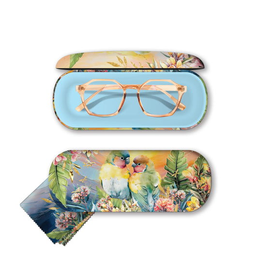 Glasses Case - Sunset Lovebirds