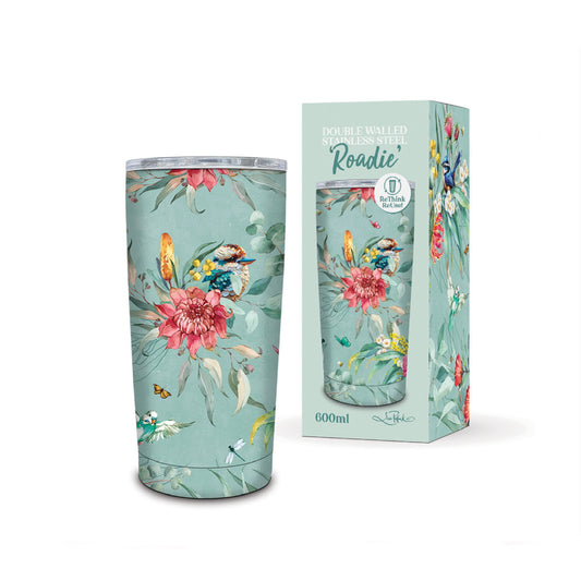 Double Walled Stainless Steel ‘Roadie’ Travel Mug (600ml) - Feathered Friends