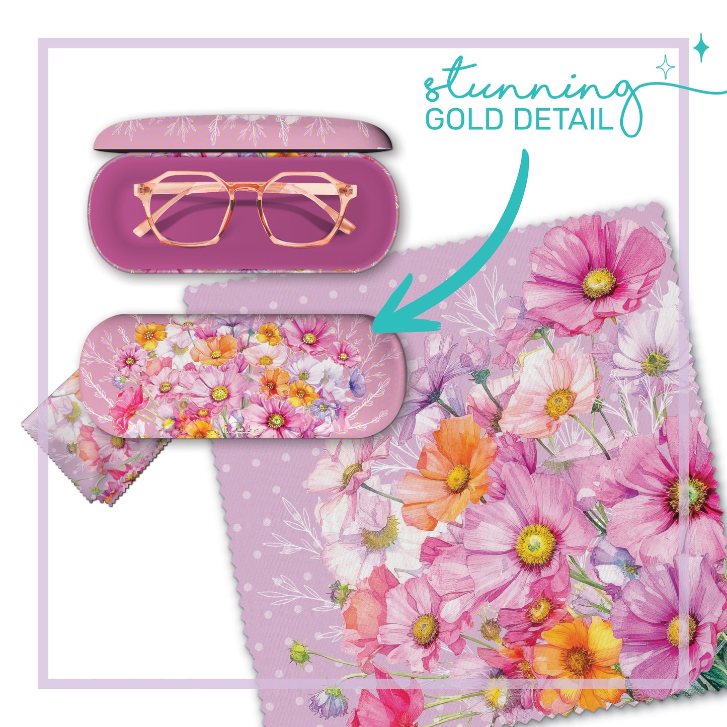 Glasses Case - Wistful Wildflowers