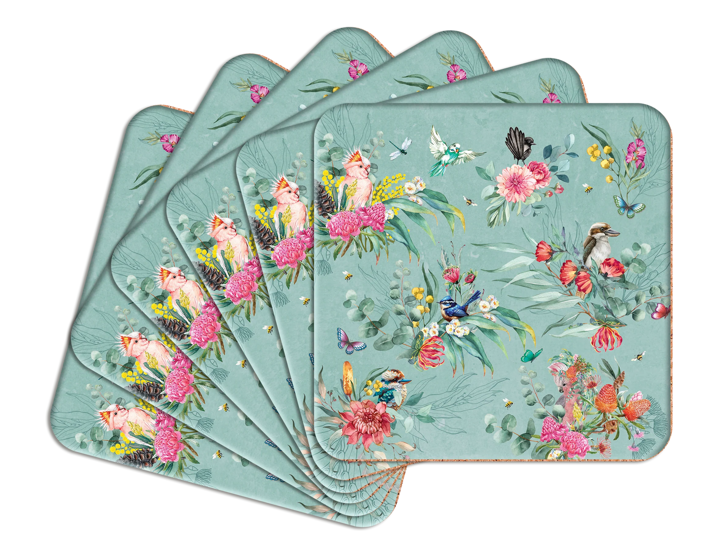 Coasters - Native Flora & Fauna (Set of 6)