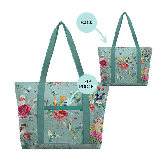 Large Tote Cooler Bag - Feathered Friends